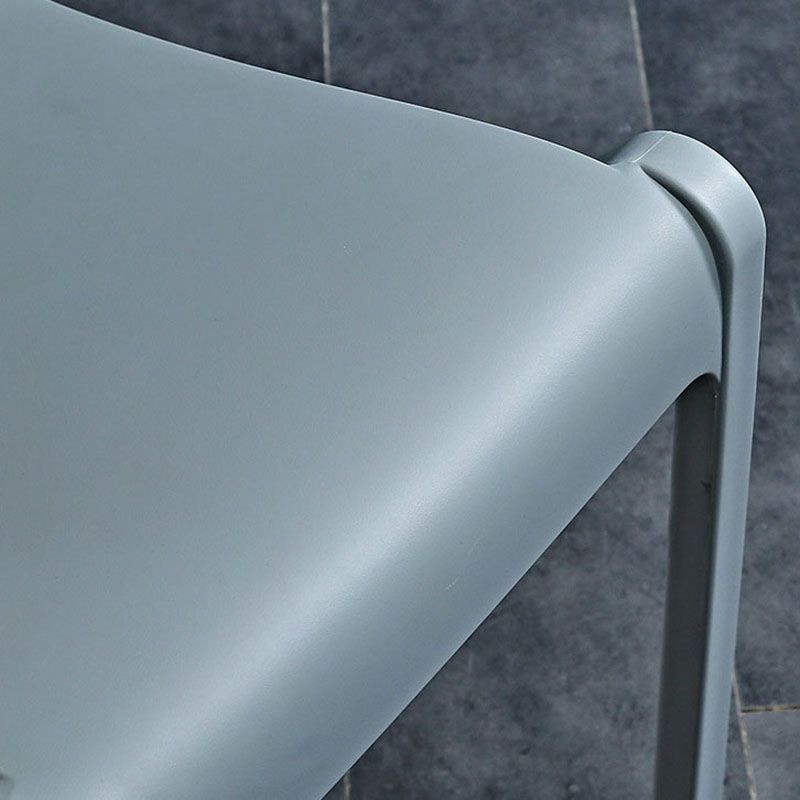 Plastic Scandinavian Kitchen Dining Room Side Chair Solid Back Chair Clearhalo ' kitchen&dining_furn' 'Dining Chairs' 'Dining Tables & Seating' 'dining_chair' 'furn' 'furn_dining_chair' 'Furniture' 'furniture_dining_chair' 'Kitchen & Dining Furniture' 'kitchen' 1200x1200_7f21b397-d8ed-4ccd-902c-a1bb9d043436