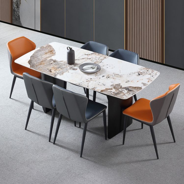 Contemporary 1/3/4/5/7 Pieces Dining Set Rectangle Dining Room Table Set Clearhalo 'Dining Room Sets' 'Dining Tables & Seating' 'dining_room_set' 'furn' 'furn_dining_room_set' 'Furniture' 'furniture_dining_room_set' 'Kitchen & Dining Furniture' 'kitchen&dining_furn' 'kitchen' 1200x1200_7f21b738-d76b-44b6-9cd4-04aedc4a779a