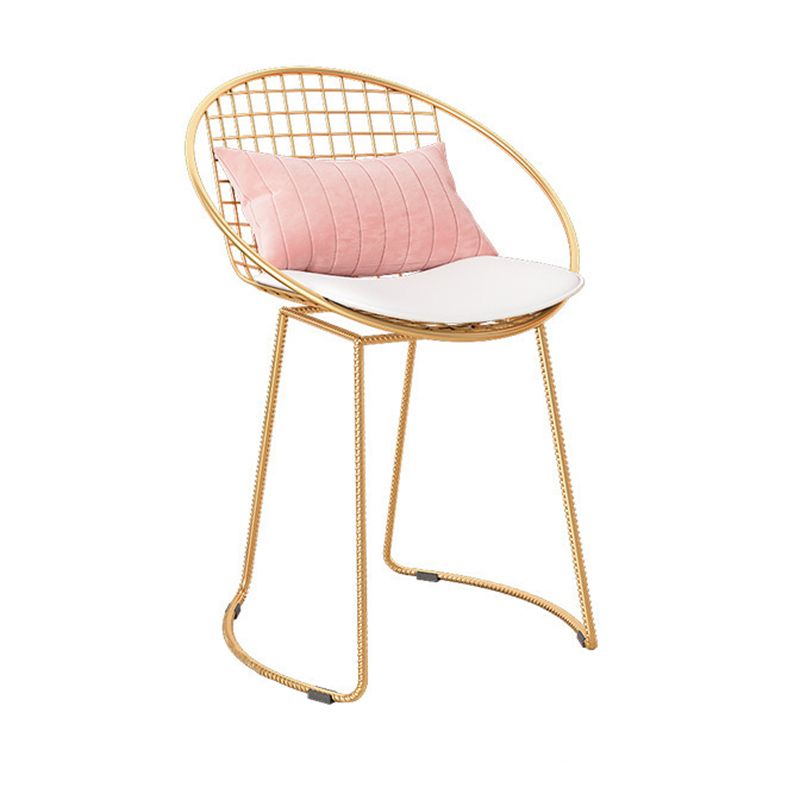 Sillas de comedor de comedor de cocina de metal sillas de comedor tapizadas contemporáneas