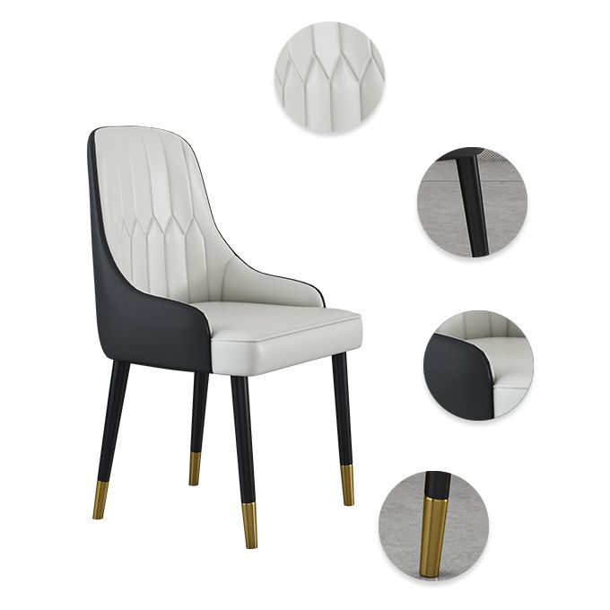 Modern Stone Dining Set 1/4/5 Pieces Round Dining Table Set with Padded Chairs Clearhalo 'Dining Room Sets' 'Dining Tables & Seating' 'dining_room_set' 'furn' 'furn_dining_room_set' 'Furniture' 'Kitchen & Dining Furniture' 1200x1200_7f246e33-c076-4052-a990-c463d5943c97