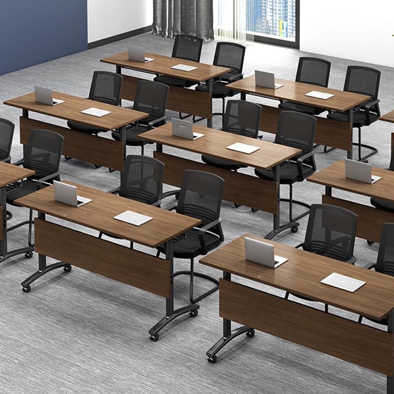 Bureau de bureau en bois moderne pliant du bureau d'écriture rectangulaire pour la maison