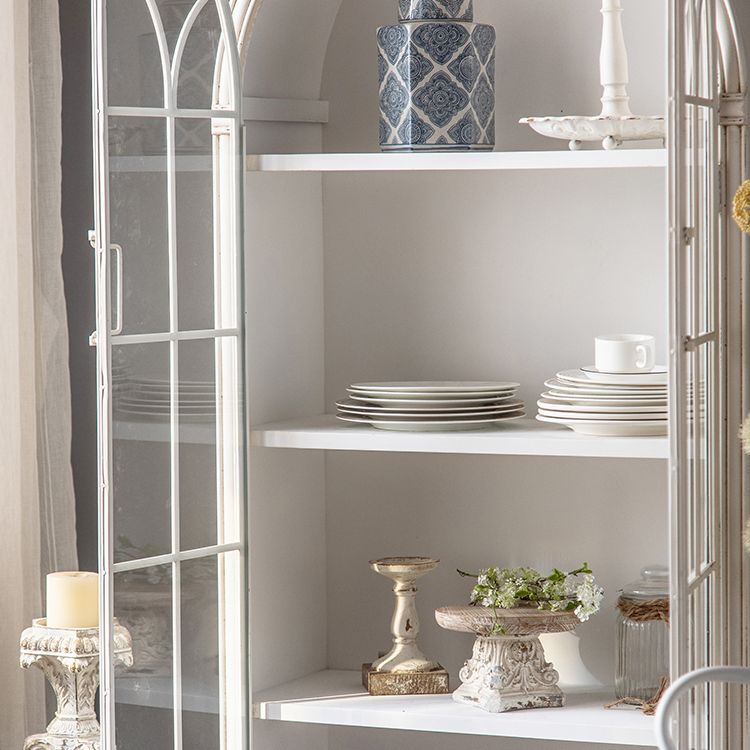 Mid-century Modern Distressed Wooden Cabinet Rectangle Accent Cabinet