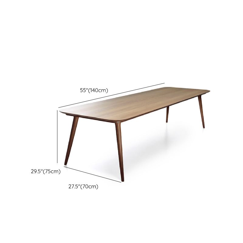 Medieval Modern Ash Wood Table Rectangle Table with 4 Legs for Home Clearhalo 'Dining Tables & Seating' 'Dining Tables' 'dining_table' 'furn' 'furn_dining_table' 'Furniture' 'Kitchen & Dining Furniture' 1200x1200_7f273463-d177-4902-ace5-6ac4e458cb3b