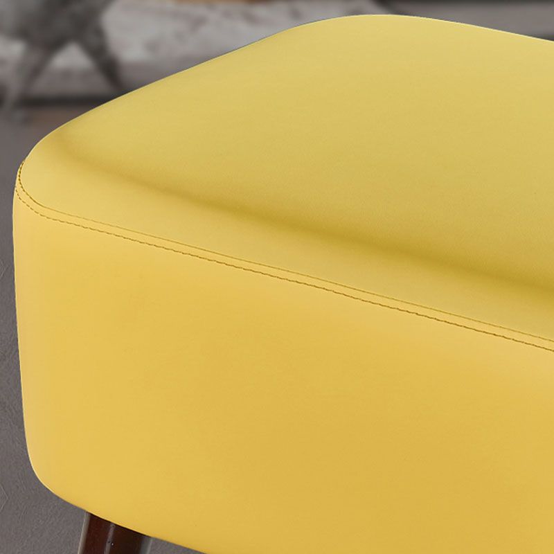 Poot-tabliers rectangle Véritable tabouret de pied en cuir, 14,82 pouces de hauteur