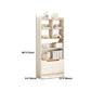 Modern Wooden Bookshelf Closed Back Bookcase for Home Office