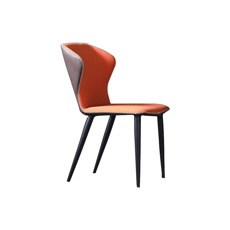 Contemporary Restaurant Leather Side Chair Wingback Dining Chairs Clearhalo ' kitchen&dining_furn' 'Dining Chairs' 'Dining Tables & Seating' 'dining_chair' 'furn' 'furn_dining_chair' 'Furniture' 'furniture_dining_chair' 'Kitchen & Dining Furniture' 'kitchen' 1200x1200_7f2942ee-73e5-42c6-8dea-b9d4f641ab29