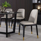 Leather Industrial Restaurant Side Chair Parsons Gray Dining Chair with Black Legs Clearhalo ' kitchen&dining_furn' 'Dining Chairs' 'Dining Tables & Seating' 'dining_chair' 'furn' 'furn_dining_chair' 'Furniture' 'furniture_dining_chair' 'Kitchen & Dining Furniture' 'kitchen' 1200x1200_7f29be34-bb72-4412-85ed-378b35748c63