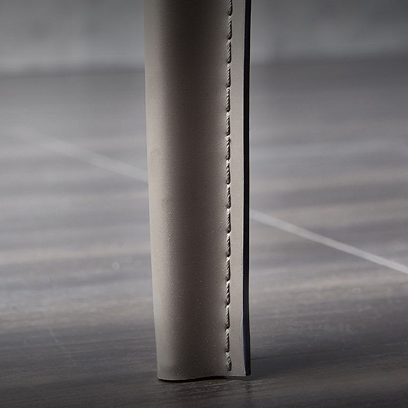 Chaises de salle à manger en cuir contemporain chaises latérales sans jambes en métal pour cuisine