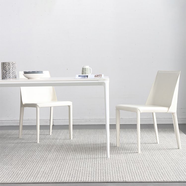 Modern Sintered Stone Rectangle Dining Set White Home Use Dining Room Furniture Set Clearhalo 'Dining Room Sets' 'Dining Tables & Seating' 'dining_room_set' 'furn' 'furn_dining_room_set' 'Furniture' 'furniture_dining_room_set' 'Kitchen & Dining Furniture' 'kitchen&dining_furn' 'kitchen' 1200x1200_7f2ac1f2-581e-4c1e-ba86-7f8eb27579bc