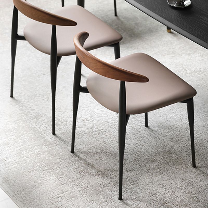 Seitstuhl für industriellen Stil offener Stapel -Esszimmerstuhl offener Rücken