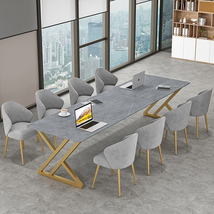 Rectangle Dinette Table Industrial Stone Dinner Room Kitchen Table for Indoor Clearhalo ' dining_table' 'Dining Tables & Seating' 'Dining Tables' 'furn' 'furn_dining_table' 'Furniture' 'furniture_dining_table' 'Kitchen & Dining Furniture' 'kitchen&dining_furn' 'kitchen' 'kitchen_dining_table' 1200x1200_7f2bfd88-9fbf-42d0-8f29-30e74deeba02