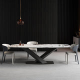 Glam 1/2/4/7 Pieces Dining Set Rectangle Sintered Stone Dining Table Set for Dining Areas Clearhalo 'Dining Room Sets' 'Dining Tables & Seating' 'dining_room_set' 'furn' 'furn_dining_room_set' 'Furniture' 'furniture_dining_room_set' 'Kitchen & Dining Furniture' 1200x1200_7f2c1678-b270-4c99-96ad-119bf70243c8