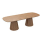 Oval Solid Wood Dining Table Contemporary Dining Table with Double Pedestal Base Clearhalo 'Dining Tables & Seating' 'Dining Tables' 'dining_table' 'furn' 'furn_dining_table' 'Furniture' 'Kitchen & Dining Furniture' 1200x1200_7f2cd7ea-ec51-41aa-b19d-e910b5a8c815