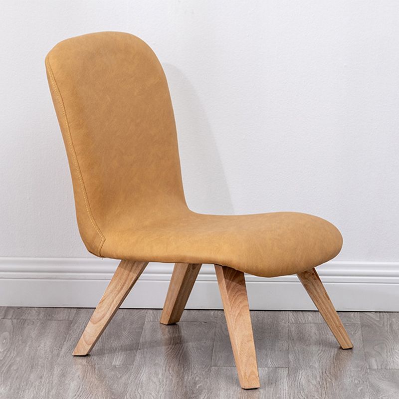 Armless Chair 18.1" L x21.6" W x26.7" H Solid Wood Frame Chair Clearhalo 'Accent Chairs' 'accent_chairs' 'Chairs & Seating' 'furn' 'furn_accent_chairs' 'Furniture' 'furniture_accent_chairs' 'Living Room Furniture' 1200x1200_7f2ce965-b7a1-45e3-a8b6-0bdf252ffd5b