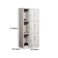 Contemporary Style Home Wardrobe Metal Wardrobe Closet with Locks