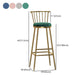 Glam Armless Backrest Counter Stool Steel Milk Tea Shop Bar Stool with Velvet Cushion Clearhalo 'Bar Furniture' 'Bar Stools' 'bar_stools' 'furn' 'furn_bar_stools' 'furniture_bar_stools' 'Kitchen & Dining Furniture' 'kitchen&dining_furn' 'kitchen' 'kitchen_furn' Furniture' 1200x1200_7f2fdfbd-83cd-42e0-9735-7a1d93e827dd