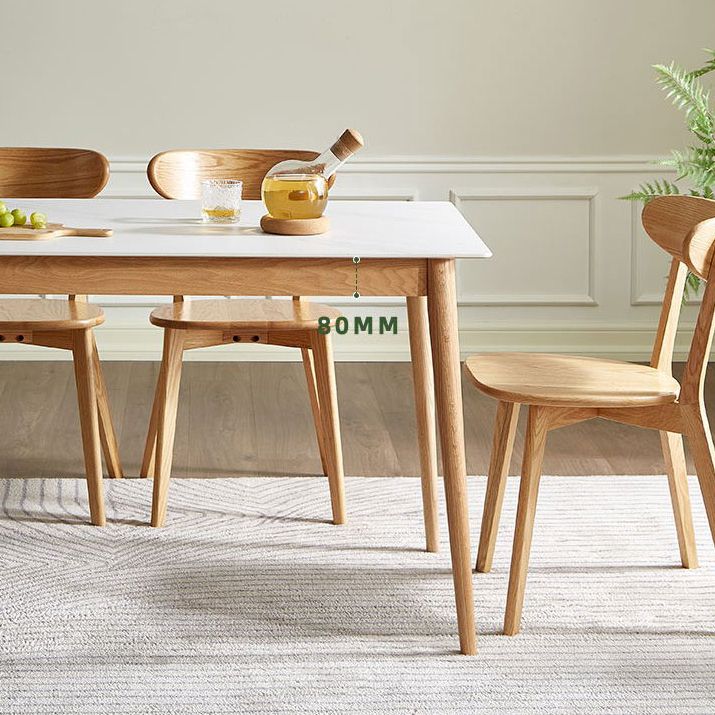 Sintered Stone Top Table White Dining Table for Kitchen Room