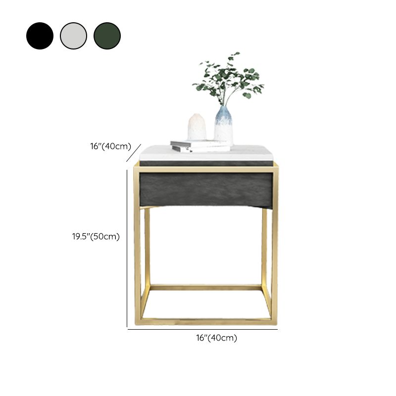 Accento di pietra comodino comodino contemporaneo mobile per camera da letto
