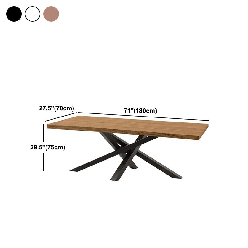 Solid Wood Dining Table Luxury Wood Color Dining Room Table for Kitchen Clearhalo 'Dining Tables & Seating' 'Dining Tables' 'dining_table' 'furn' 'furn_dining_table' 'Furniture' 'Kitchen & Dining Furniture' 1200x1200_7f360d8c-302d-4e29-8aaa-d56f738c8399