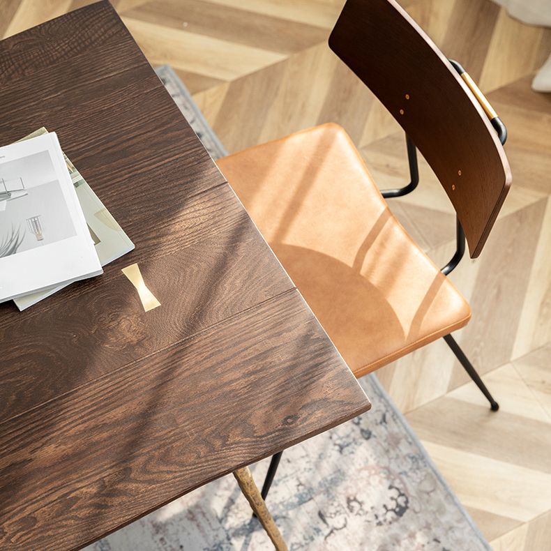 Metal Industrial Rectangle Dining Table Solid Wood Top Table with Legs Clearhalo ' dining_table' 'Dining Tables & Seating' 'Dining Tables' 'furn' 'furn_dining_table' 'Furniture' 'furniture_dining_table' 'Kitchen & Dining Furniture' 'kitchen&dining_furn' 'kitchen' 'kitchen_dining_table' 1200x1200_7f361644-8f82-4502-9367-781a4cd5d49e