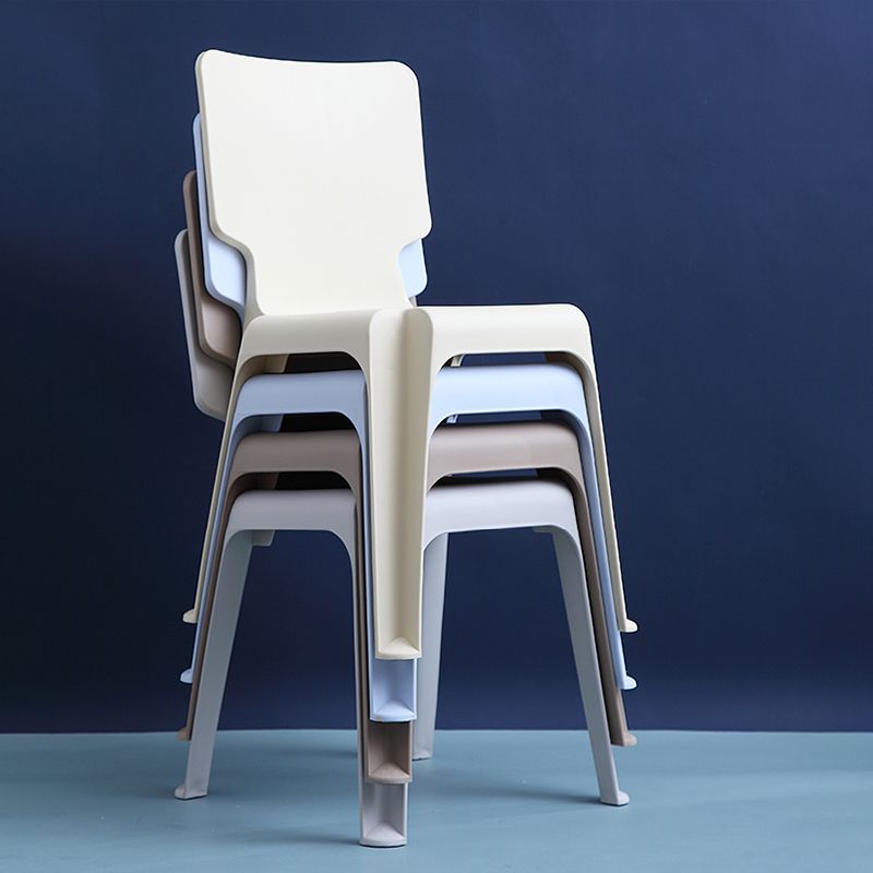 Plastic Scandinavian Night Market Side Chair Solid Back Light Color Dining Chair Clearhalo ' kitchen&dining_furn' 'Dining Chairs' 'Dining Tables & Seating' 'dining_chair' 'furn' 'furn_dining_chair' 'Furniture' 'furniture_dining_chair' 'Kitchen & Dining Furniture' 'kitchen' 1200x1200_7f373ec2-f856-4eab-a6da-6dc07ec57c53