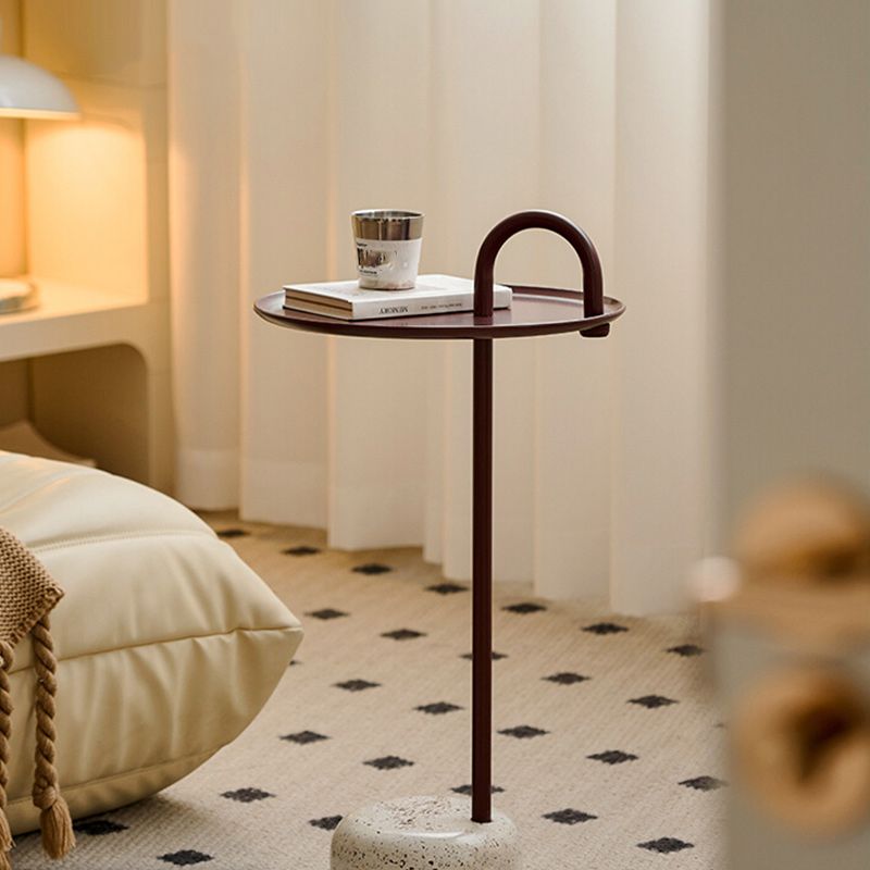 14" Wide Contemporary Corner Table Pedestal Round Accent Side Table Clearhalo 'Coffee & Accent Tables' 'End & Side Tables' 'end_side_tables' 'furn' 'furn_end_side_tables' 'Furniture' 'Living Room Furniture' 1200x1200_7f3ac71c-ce1a-4523-b2e2-1e13e05aa966