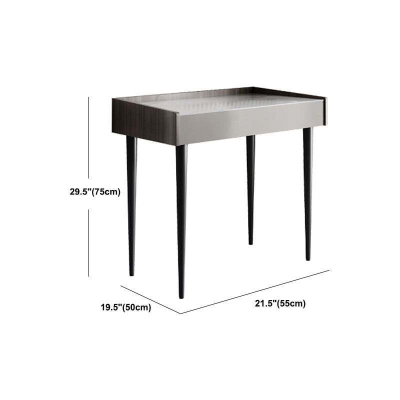 Contemporary Marble Office Desk Parsons With Metal Legs Writing Desk Clearhalo 'furn' 'furn_office_desk' 'Furniture' 'Office Desks' 'Office Furniture' 'office_desk' 1200x1200_7f3ad092-4e41-475b-9229-ceb6ce77b143