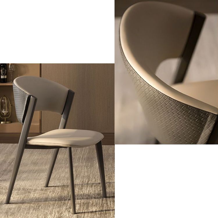 Modern Simple Side Chair Metal Frame Side Dining Chair for Living Room Clearhalo 'Dining Chairs' 'Dining Tables & Seating' 'dining_chair' 'furn' 'furn_dining_chair' 'Furniture' 'Kitchen & Dining Furniture' 1200x1200_7f3baae4-7545-4995-ad86-f83d18720bfa