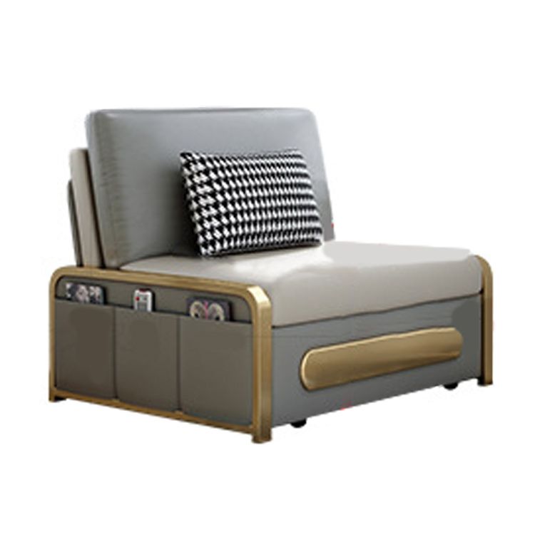 Square Arms Futon Foldable Pillow Included Cushion Back Sleeper Sofa