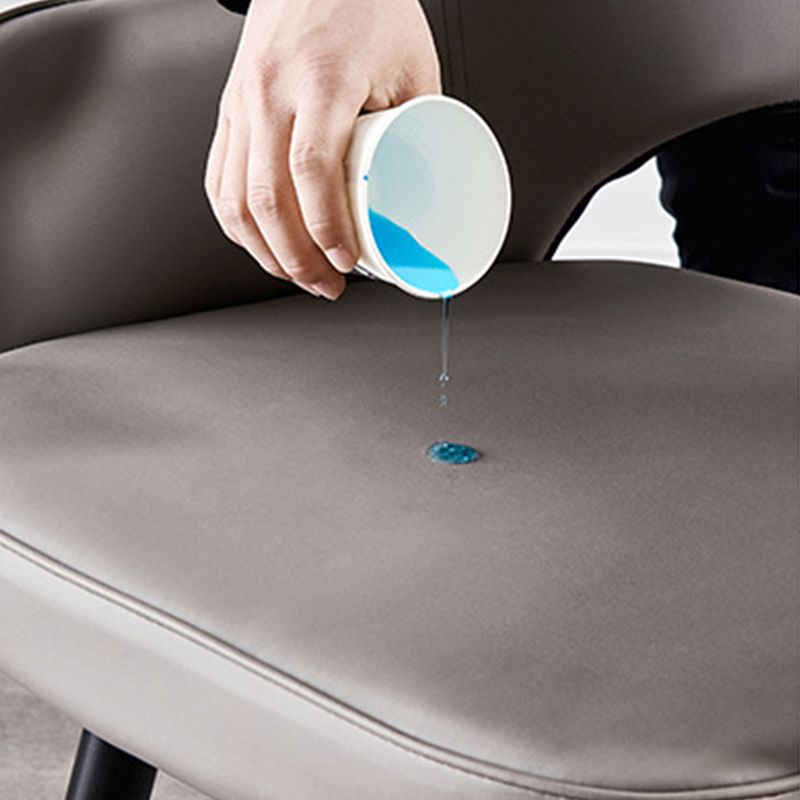 Glam Style Side Chair Open Back Leather Indoor Dining Chair for Home Clearhalo 'Dining Chairs' 'Dining Tables & Seating' 'dining_chair' 'furn' 'furn_dining_chair' 'Furniture' 'Kitchen & Dining Furniture' 1200x1200_7f3bfa6b-4f21-468c-aa99-3237077f03f1