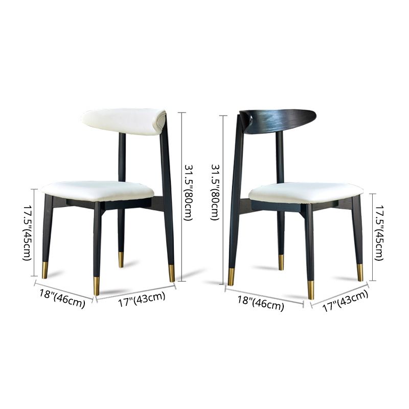 Modern Style Wooden Matte Finish Side Chair Open Back Side Chair for Dinning Room Clearhalo ' kitchen&dining_furn' 'Dining Chairs' 'Dining Tables & Seating' 'dining_chair' 'furn' 'furn_dining_chair' 'Furniture' 'furniture_dining_chair' 'Kitchen & Dining Furniture' 'kitchen' 1200x1200_7f3d177a-aa5d-4a02-9804-a8a23957a780
