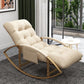 Tufted Cushions Rocker Chair Contemporary Whole Colored Fabric Rocker Chair