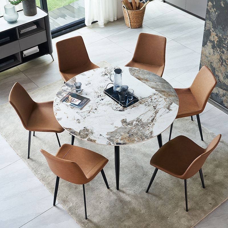 Extendable Luxury Dining Table Adjustable Sintered Stone Top Table with 4 Legs Clearhalo ' dining_table' 'Dining Tables & Seating' 'Dining Tables' 'furn' 'furn_dining_table' 'Furniture' 'furniture_dining_table' 'Kitchen & Dining Furniture' 'kitchen&dining_furn' 'kitchen' 'kitchen_dining_table' 1200x1200_7f402fbf-b88d-4a52-831d-a924867b1e3c