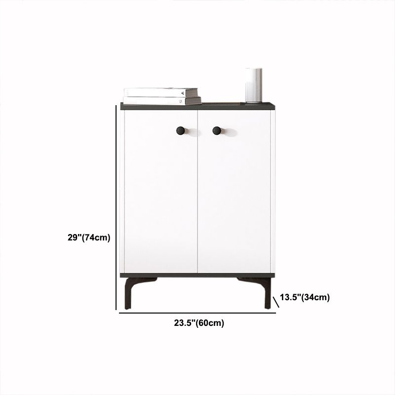 Eigentijdse matte afwerking dressoir slaapkamer houten opbergkast met metalen voeten