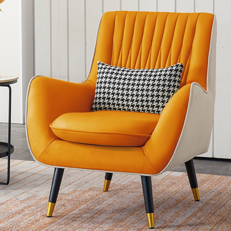 Faux Leather Chair 31.4" L x 27.5" W x 35.4" H Arms Included Chair Clearhalo 'Accent Chairs' 'accent_chairs' 'Chairs & Seating' 'furn' 'furn_accent_chairs' 'Furniture' 'Living Room Furniture' 1200x1200_7f42aab9-e3ef-42d2-abb6-5b0b87daeabb