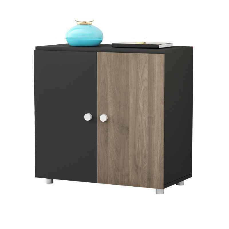 Abbazzinamento verticale in legno Scaffali di archiviazione del pannello a colori.