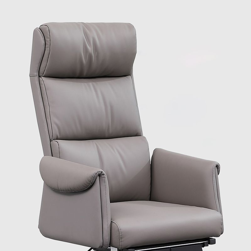 Contemporary Adjustable Faux Leather Chair Executive High Back Swivel Chair Clearhalo 'furn' 'furn_office_chair' 'Furniture' 'Office Chairs' 'Office Furniture' 'office_chair' 1200x1200_7f450011-5f3a-484c-8262-c333702cffec