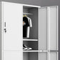 Contemporary Wardrobe White Colour Steel Wardrobe Closet with Doors Clearhalo 'Armoires & Wardrobes' 'armoires_wardrobes' 'Bedroom Furniture' 'furn' 'furn_armoires_wardrobes' 'Furniture' 1200x1200_7f460f8e-b820-4533-95cb-e83ea95cfffc