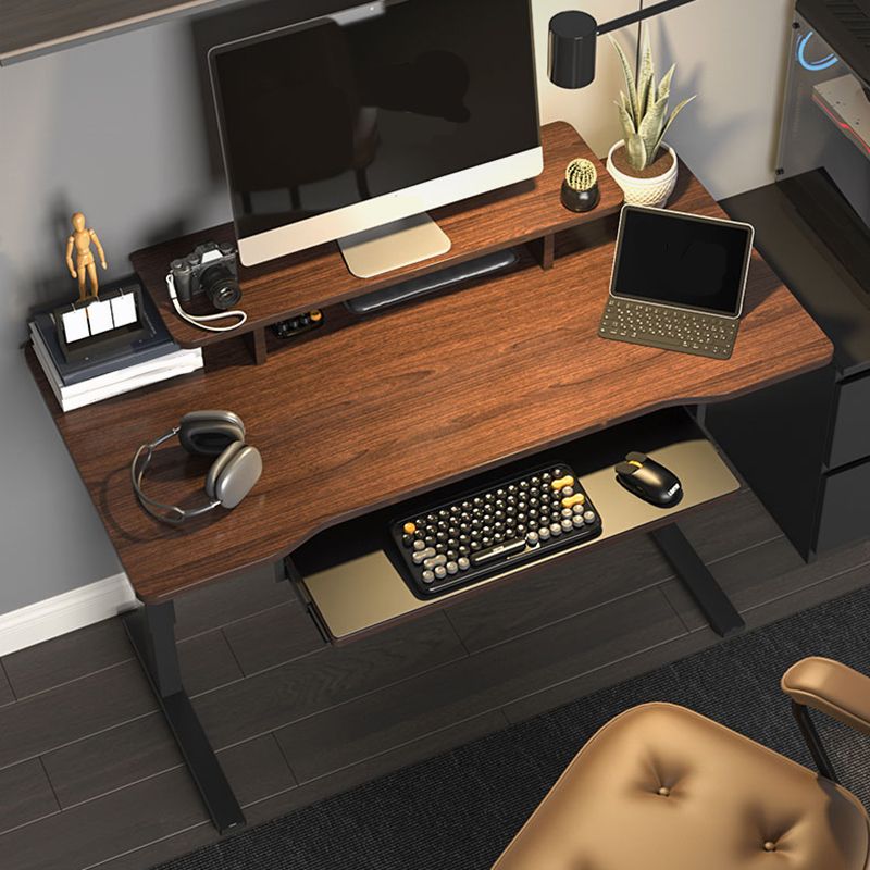 Escritorio de pie de casa contemporáneo escritorio de madera de pie ajustable