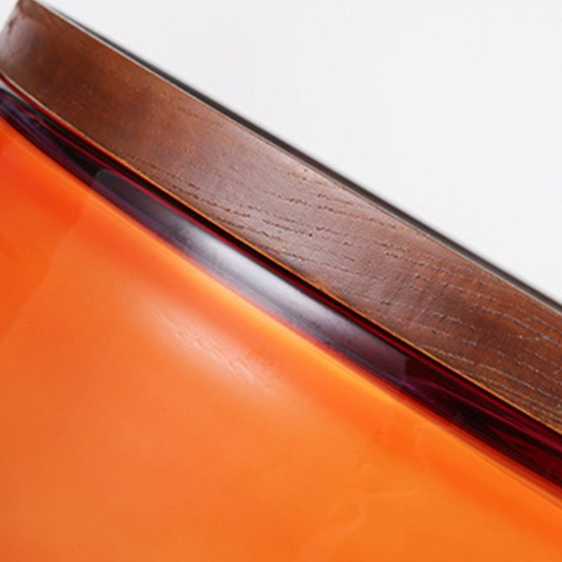 Zeitgenössischer runder Glas Couchtisch mit Sockelbasis -Cocktailtisch