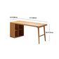 Solid Wood Rectangular Writing Desk Modern Office Meeting Desk with Bookcase Clearhalo 'furn' 'furn_office_desk' 'Furniture' 'Office Desks' 'Office Furniture' 'office_desk' 1200x1200_7f47c370-0ed5-4a03-bc68-2b4fd95ed6b9