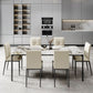 Rectangle Industrial Dining Table Sintered Stone Fixed Table with 4 Metal Legs Clearhalo ' dining_table' 'Dining Tables & Seating' 'Dining Tables' 'furn' 'furn_dining_table' 'Furniture' 'furniture_dining_table' 'Kitchen & Dining Furniture' 'kitchen&dining_furn' 'kitchen' 'kitchen_dining_table' 1200x1200_7f48b372-8cb7-4c84-947b-06cc3eae394d