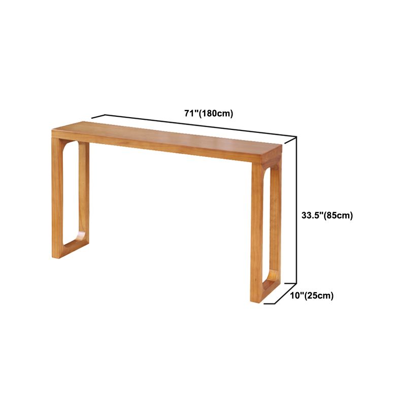 Console moderna della metà del secolo Tavolo da divano rettangolo di rettangolo