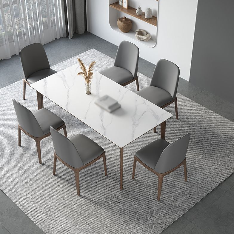 Modern Rectangle Sintered Stone Top Dining Set 1/2/3/4/5/7 Pieces Dining Table with Chairs Clearhalo 'Dining Room Sets' 'Dining Tables & Seating' 'dining_room_set' 'furn' 'furn_dining_room_set' 'Furniture' 'furniture_dining_room_set' 'Kitchen & Dining Furniture' 1200x1200_7f4a9a7c-6341-4dc1-9ce2-7ac3c6d13b2c
