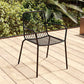 Outdoor Patio Arm Chair Metal Industrial Chairs with Slat Back Clearhalo 'Dining Chairs' 'Dining Tables & Seating' 'dining_chair' 'furn' 'furn_dining_chair' 'Furniture' 'Kitchen & Dining Furniture' 1200x1200_7f4ac0c2-1425-4489-a2e3-196639ae657a