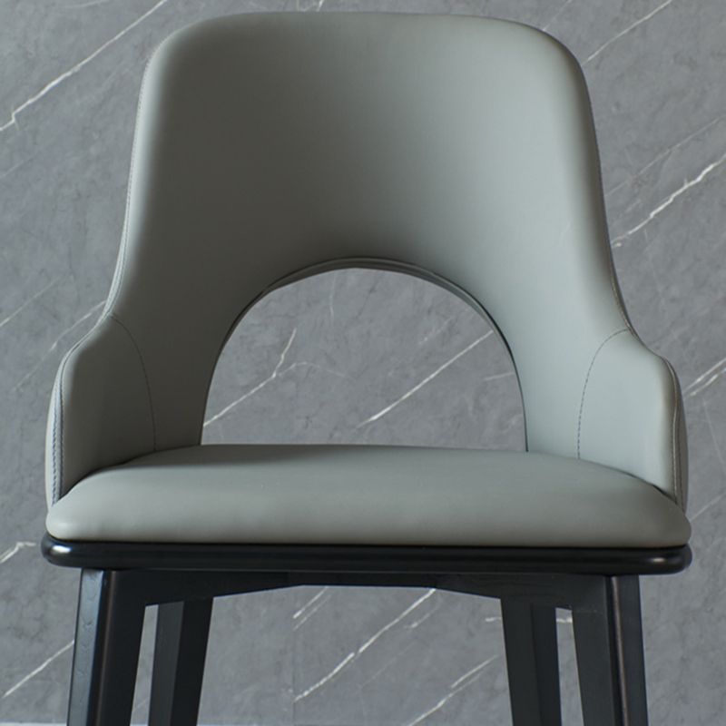 Contemporary PU Leather Dining Chairs Wood Arm Dining Chair for Home Use Clearhalo 'Dining Chairs' 'Dining Tables & Seating' 'dining_chair' 'furn' 'furn_dining_chair' 'Furniture' 'Kitchen & Dining Furniture' 1200x1200_7f4b4767-6a87-4439-bef3-e61f995f4a7c