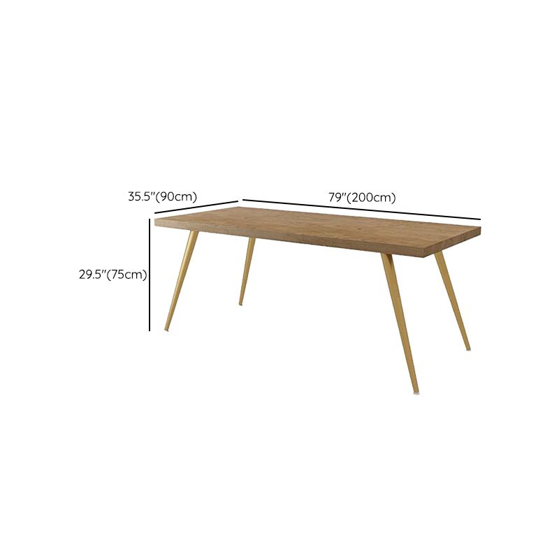 Modern 1/2/5 stukken Dinerset rechthoekige dennenhout eettafel voor keuken
