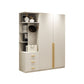 Contemporary Wooden Wardrobe White Color Soft Close Door Wardrobe Closet with 1-Door