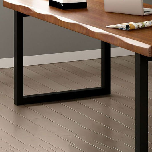 Scrivania in legno massiccio scrivania moderna in slitta da ufficio, 29,53 "di altezza