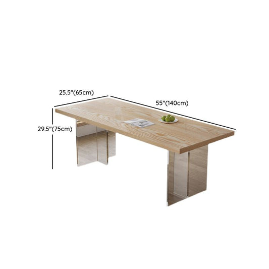 Mobili moderni mobili in legno massiccio 1/5 pezzi set da sala da pranzo in altezza standard